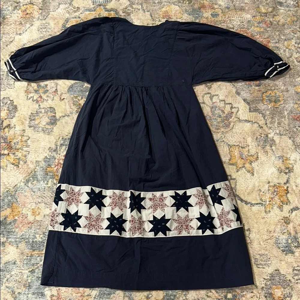 Quilted Patchwork Midi Dress - Picture 7 of 8